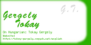 gergely tokay business card